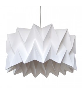 Lampa origami Bu alb - L