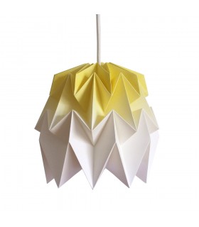 Lampa origami Kiki gradient galben - S