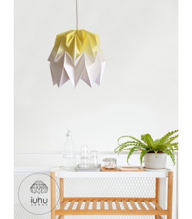 Lampa origami Kiki gradient galben - S