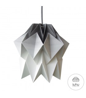 Kuki Origami Lamp - charcoal gradient - S Size