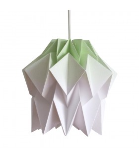 Lampa origami Kuki gradient verde lime - Marime S