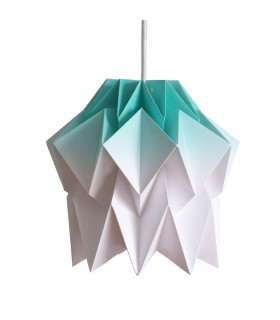 Lampa origami Kuki gradient verde mint - Marime S