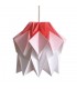 Lampa origami Kuki gradient rosu - Marime S