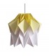 Lampa origami Kuki gradient galben - Marime S