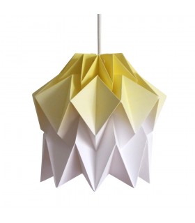 Lampa origami Kuki gradient galben - Marime S