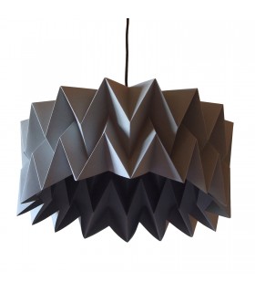 Lampa origami Bu gri - L